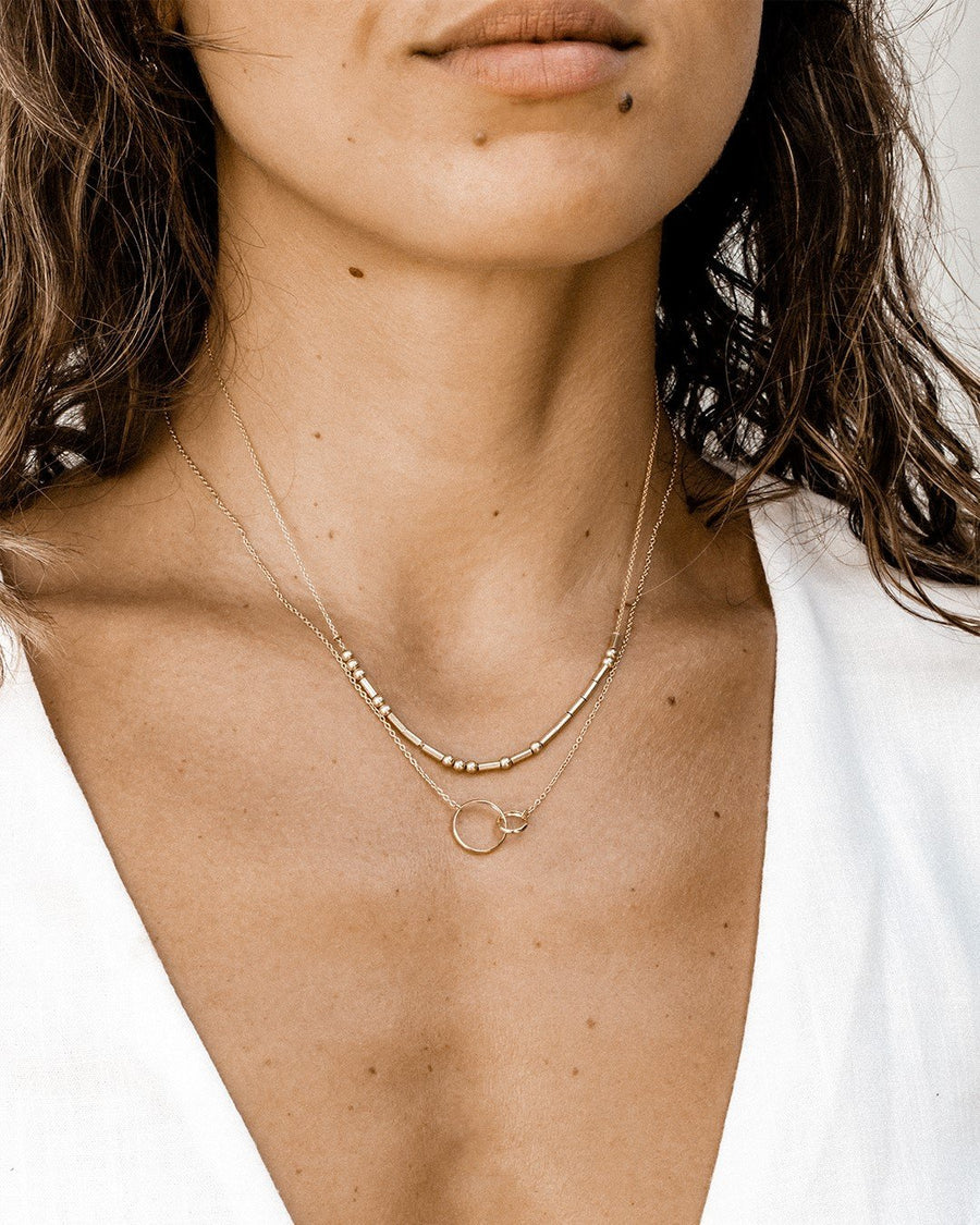 Daughter Morse Code Necklace | Gold