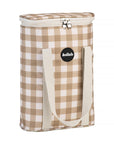 Olive Check Wine Cooler Bag