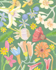 Flower Field Spring Renewal Greeting Card