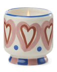 Adopo Ceramic Candle Hearts | Rosewood Vanilla