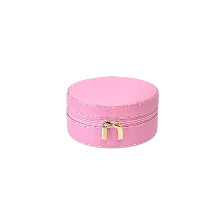 Small Round Jewellery Case | Solid Colour