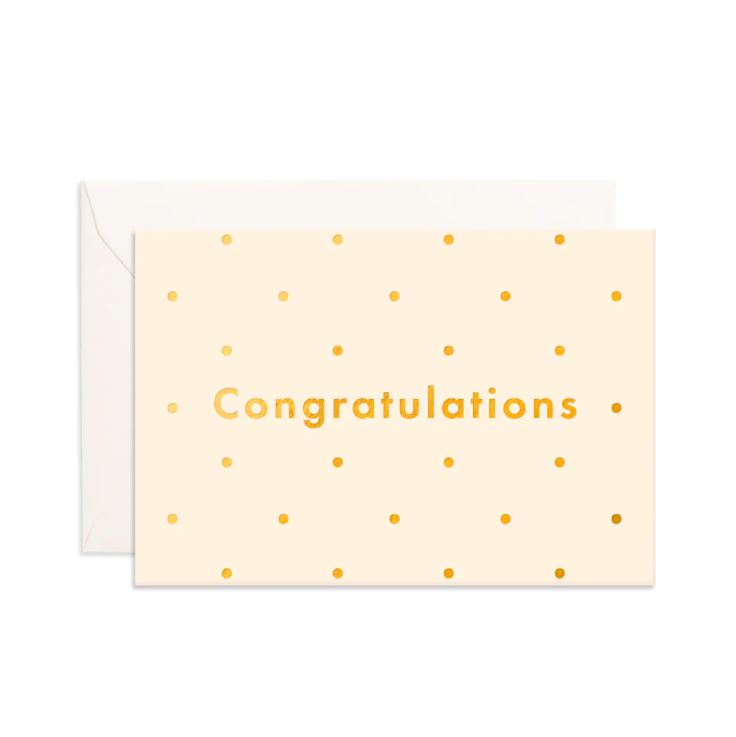 Congratulations Dots | Mini Greeting Card