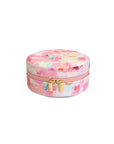 Small Round Jewellery Case | Colourful Print