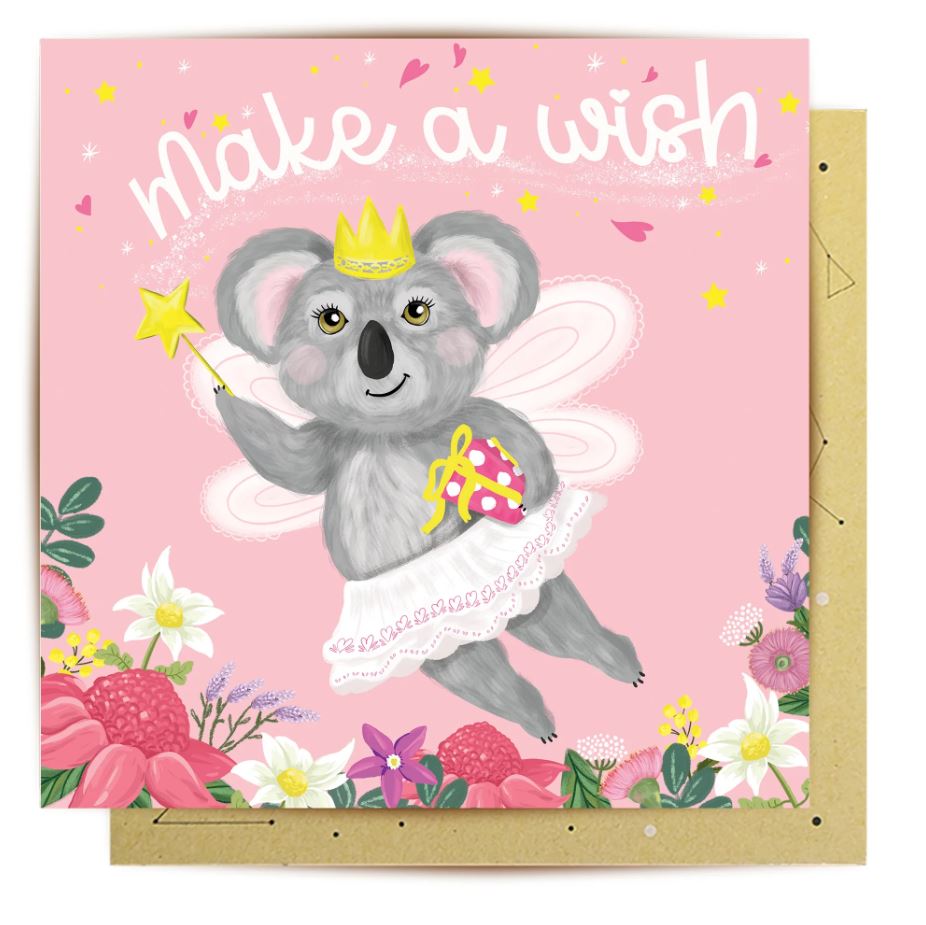 Fairy Koala Greeting Card