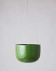 Glazed Earth Hanging Planter | Forest Green Mid