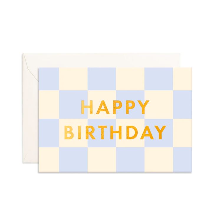 Birthday Powder Check | Mini Greeting Card