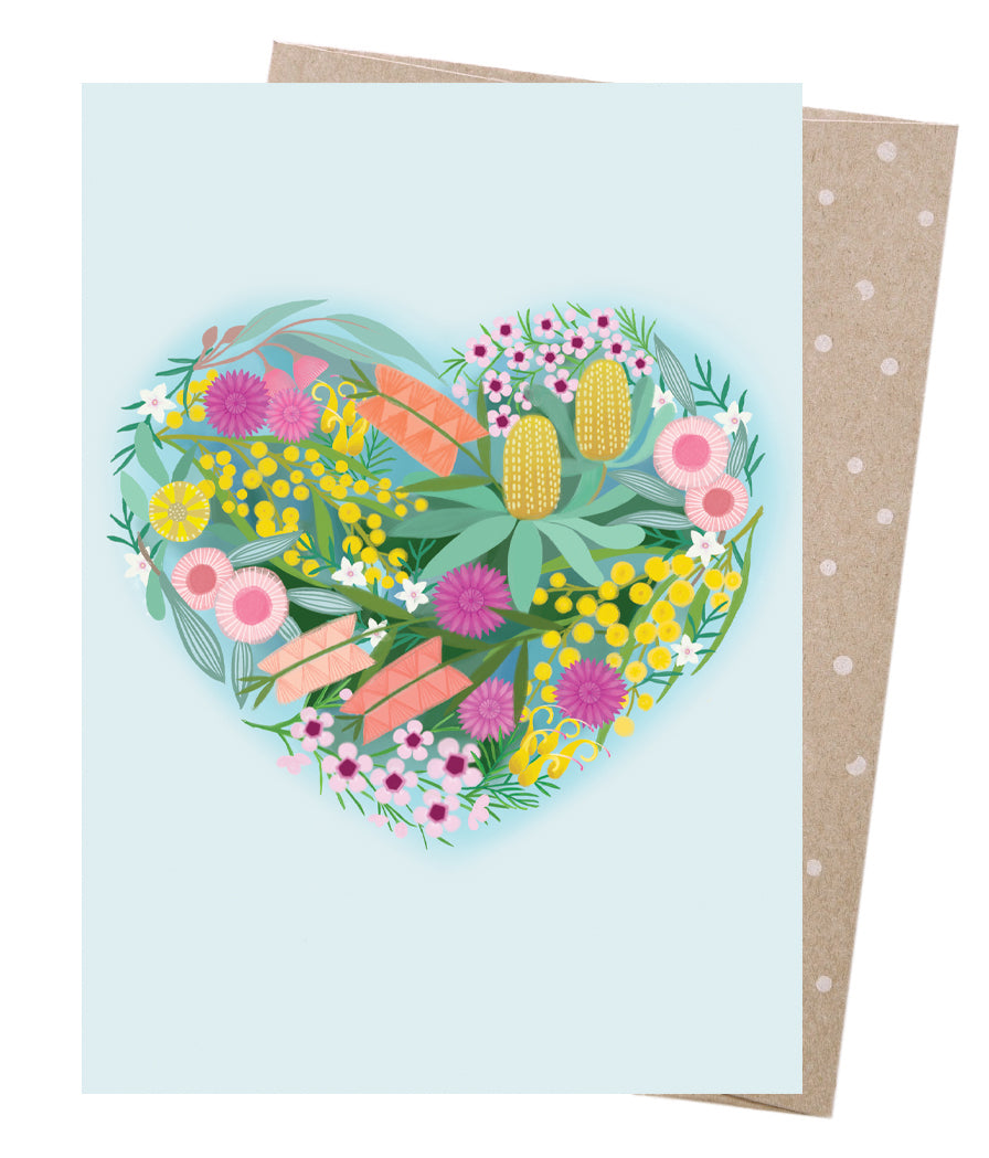 Heart Of Flowers | Greeting Card