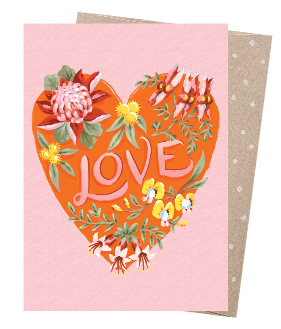 Love Heart Natives | Greeting Card