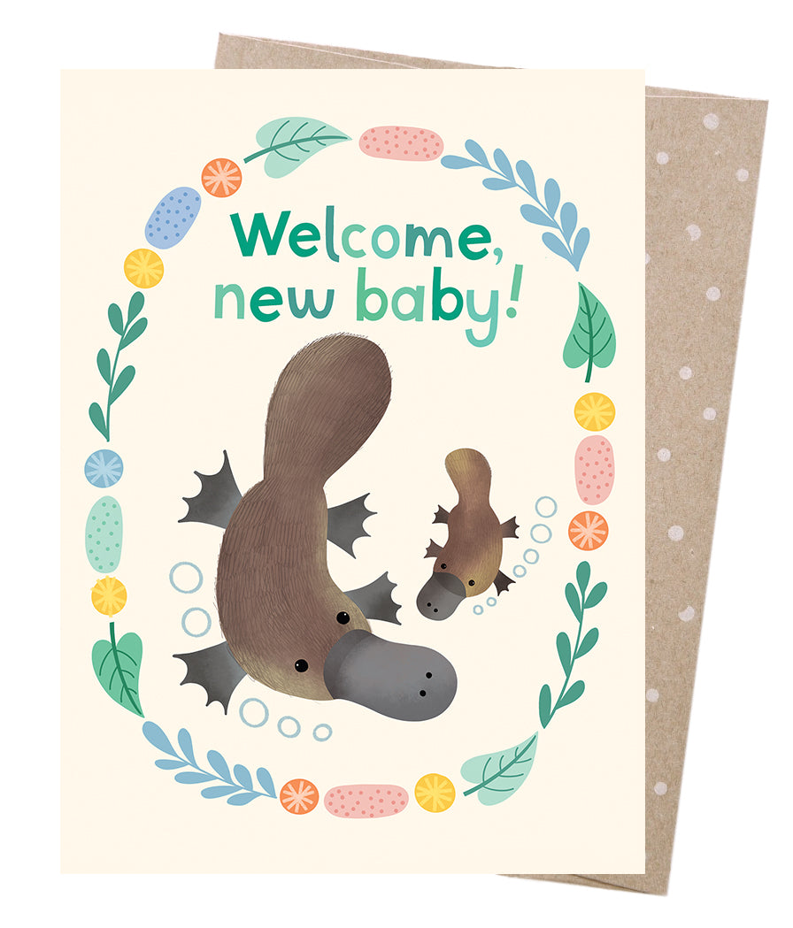 Welcome Baby Platypus | Greeting Card
