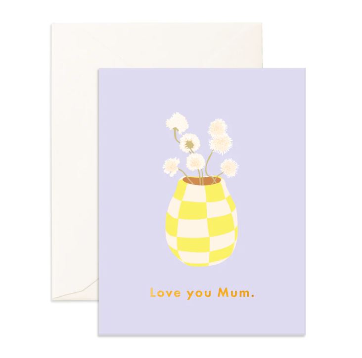 Love You Mum Vase | Greeting Card