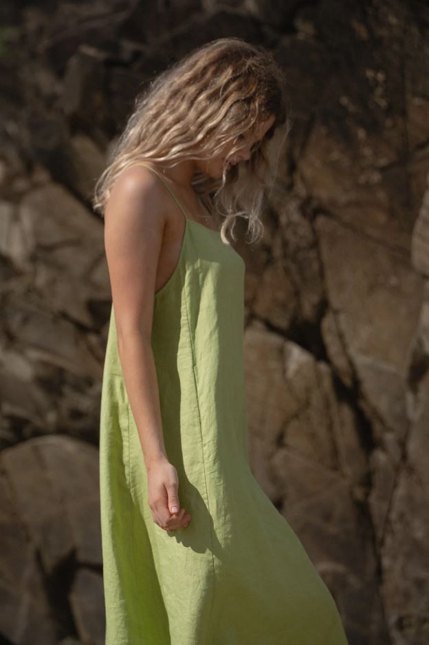 Coco Linen Dress | Lemongrass