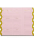 Meal Planner Notepad With Magnets | Pink + Chartreuse