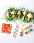 Paint Your Own Wooden Mushrooms