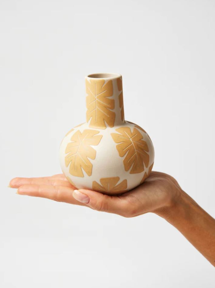 Happy Vase | Small Golden Palm