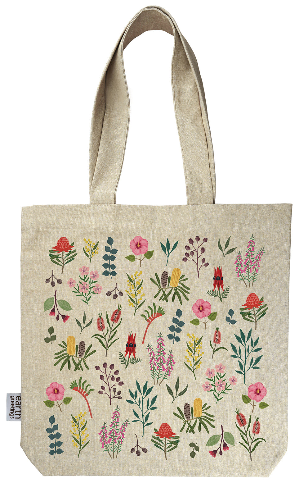 Australian Wildflowers | Tote Bag With Pocket