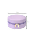 Small Round Jewellery Case | Solid Colour