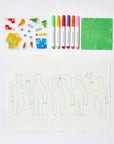 Wipeable Silicone Colouring Mat | Friends