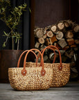 Harvest Basket│Suede Handle