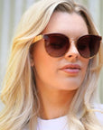 Bella Champagne | Brown Gradient Lens Sunglasses