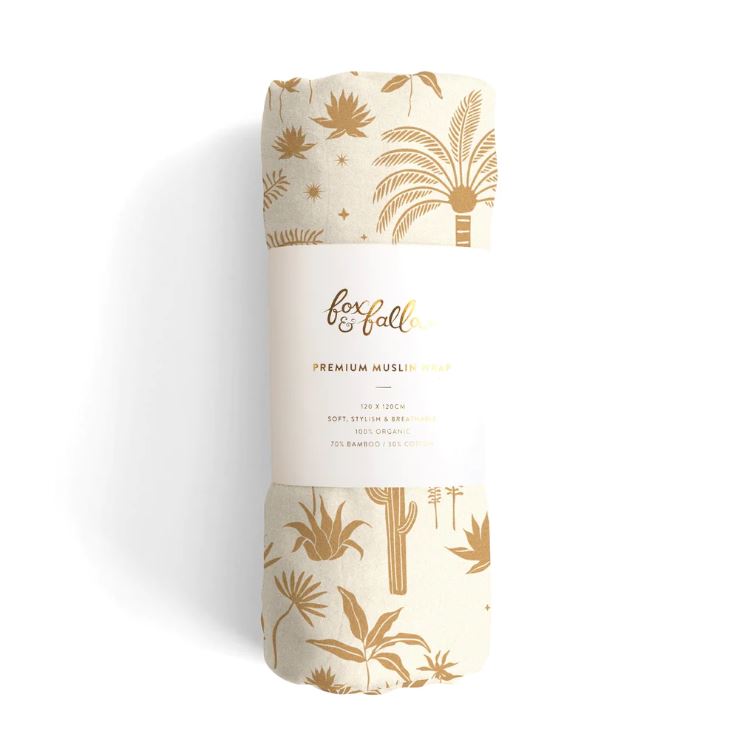 Desert Palms | Organic Muslin Wrap Swaddle