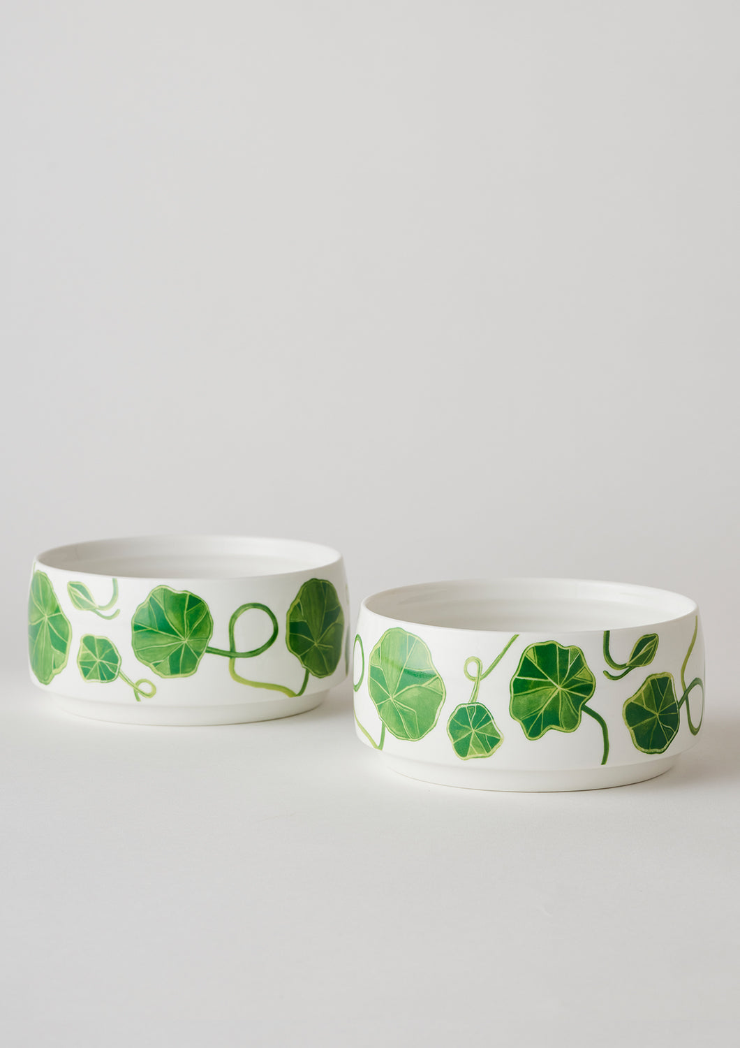 Sunny Day Stackable Bowls Two Set | Green Nasturtium