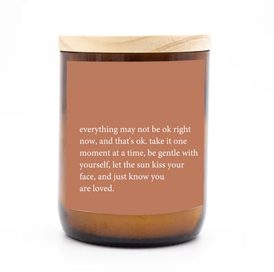 Heartfelt Quote Candles | Everything May Not Be Ok