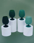 Holiday Mistletoe | Stemm | Silicone Unbreakable Wine Glasses