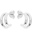 Stud 2 Half Circle Earrings