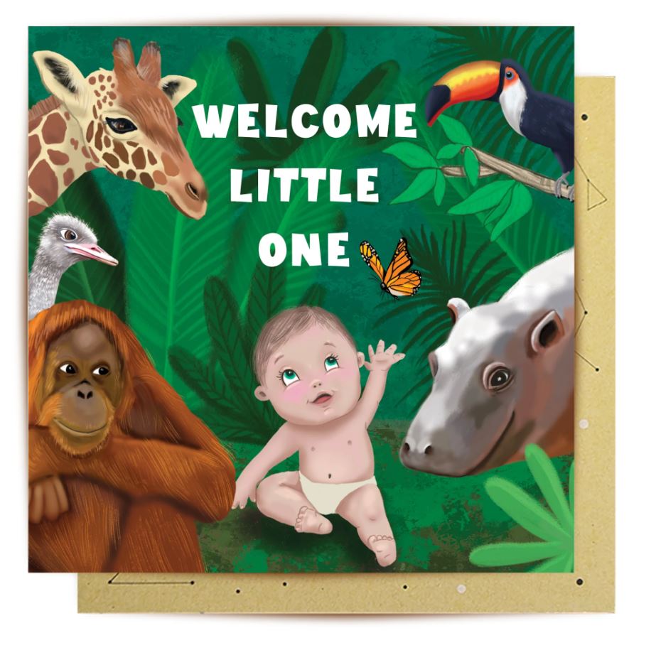 Baby Jungle Greeting Card