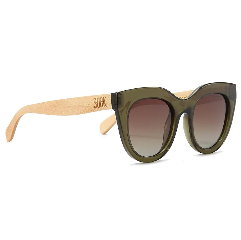 Milla Khaki | Khaki Gradient Lens Sunglasses
