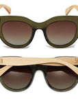 Milla Khaki | Khaki Gradient Lens Sunglasses