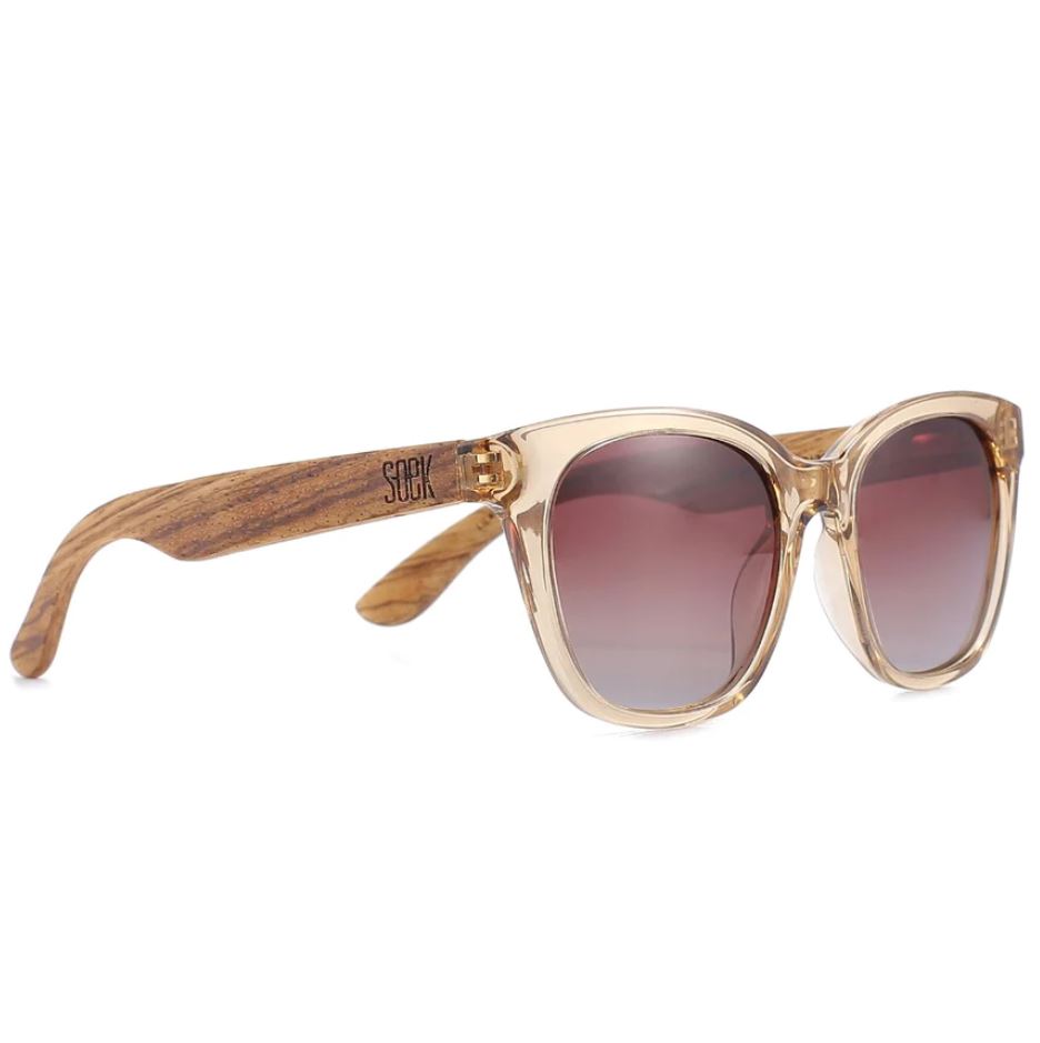 Lila Grace Champagne | Brown Gradient Lens Sunglasses