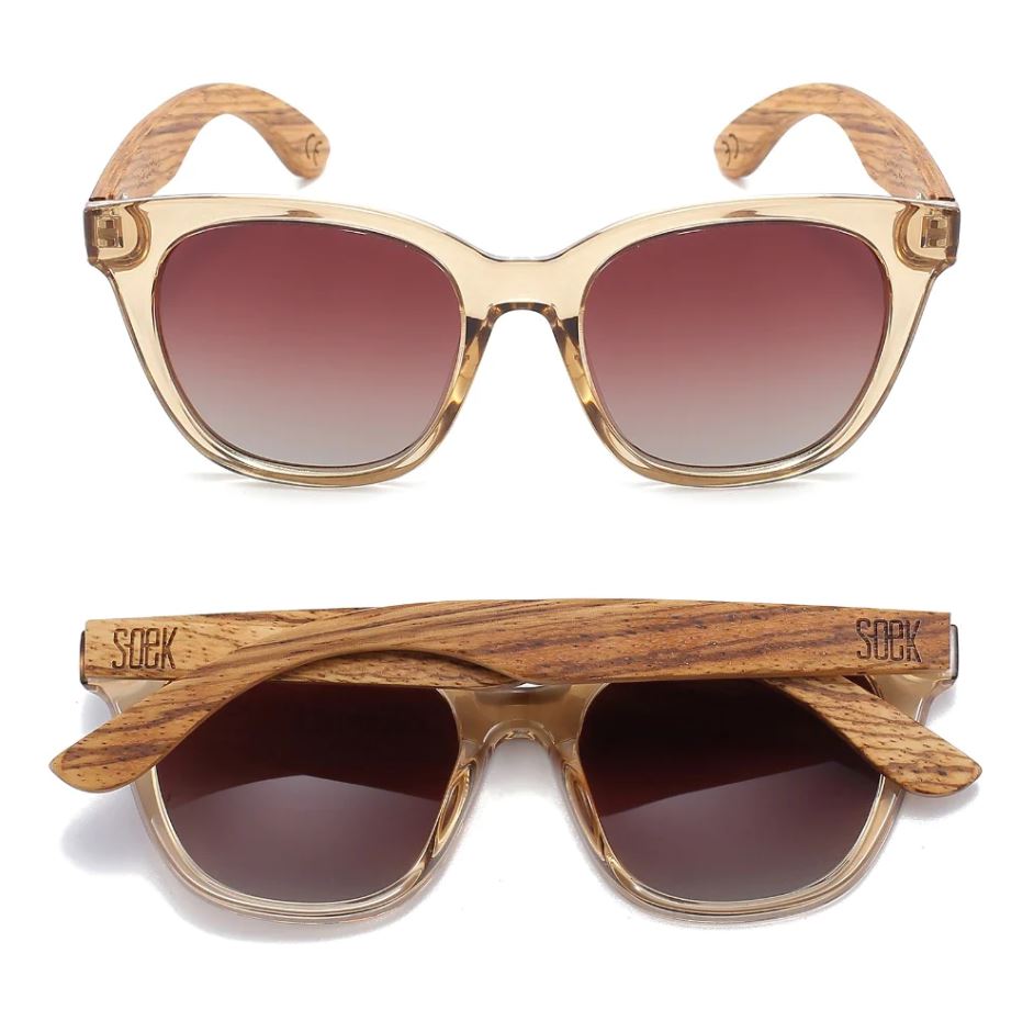 Lila Grace Champagne | Brown Gradient Lens Sunglasses