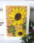 Medi Woodblock | Sunflower