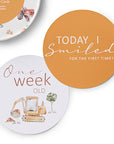 Baby Milestone Cards | Diggers & Tractors Reversible