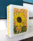 Mini Woodblock | Sunflower