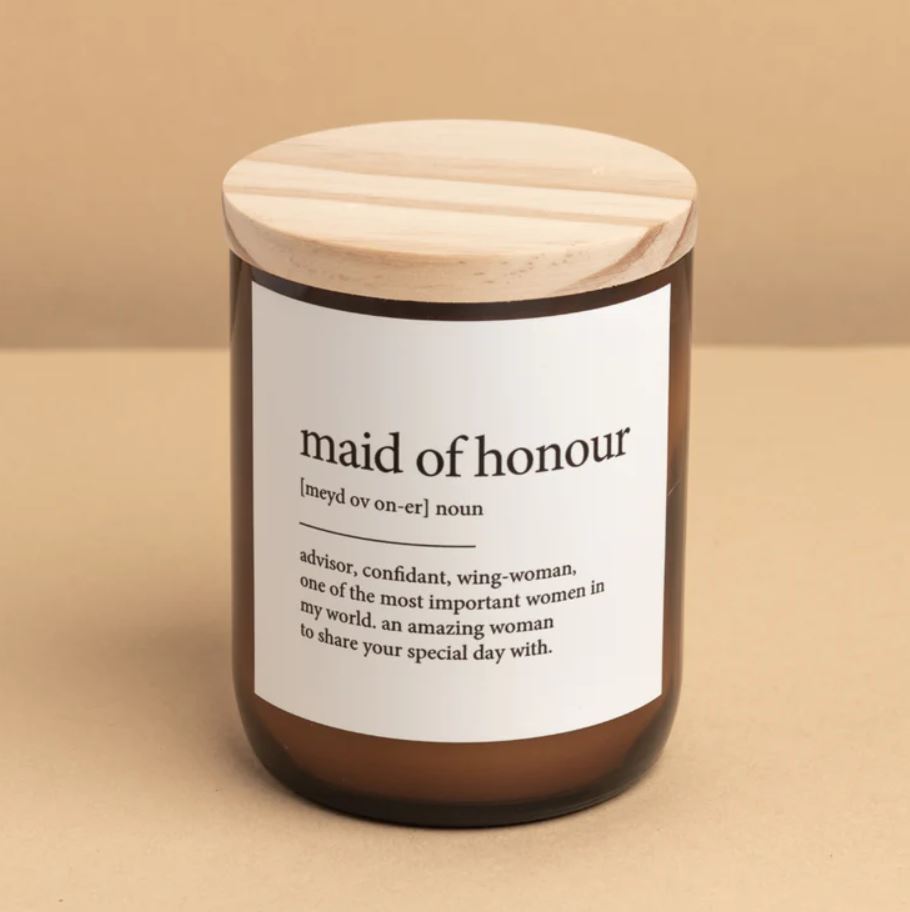 Dictionary Meaning Candle | Maid of Honour