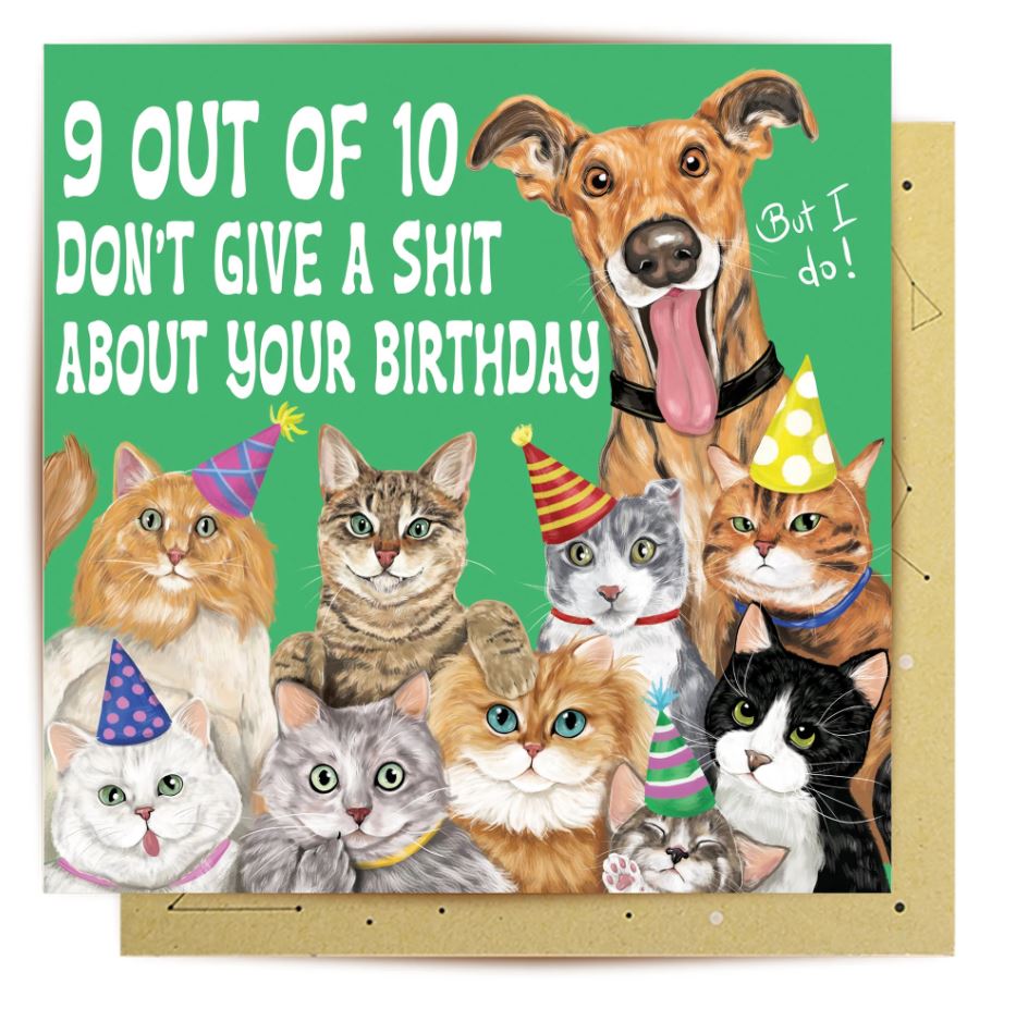 9 Out Of 10 Greeting Card