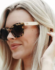 Zahra Opal Tort l Brown Graduated Sunglasses