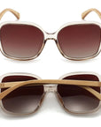 Scarlett Champagne | Brown Gradient Lens Sunglasses