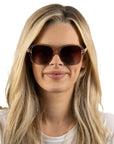 Scarlett Champagne | Brown Gradient Lens Sunglasses