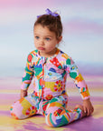 Rainbow Valley Long Sleeve Romper