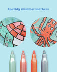 Shimmer Colouring Set | Sea Life