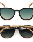 Taine Black Tort | Khaki Gradient Lens Sunglasses