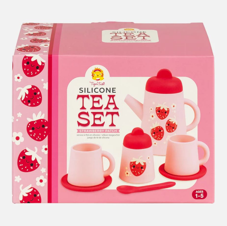 Silicone Tea Set | Strawberry Patch