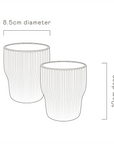 Pigment Latte Cups Two Set | Ash