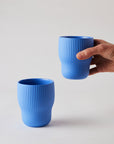 Pigment Latte Cups Two Set | Cobalt