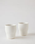 Pigment Latte Cups Two Set | Snow