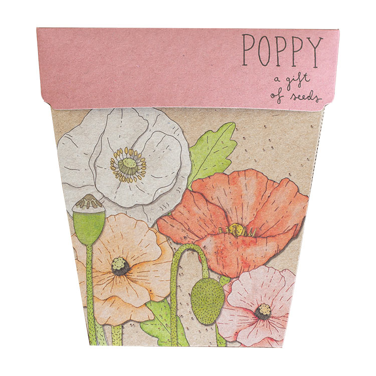 A Gift Of Seeds Card │Poppy
