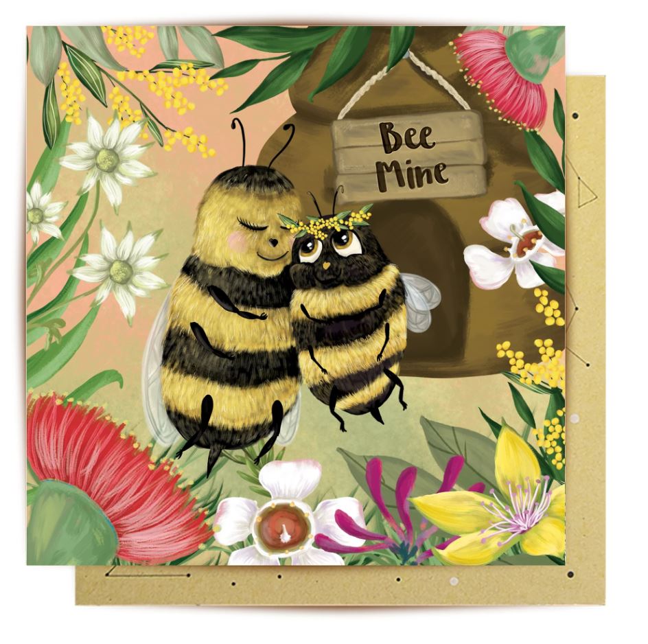 Bee Mine Greeting Card
